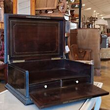 Scrittoio da viaggio, in piuma di mogano