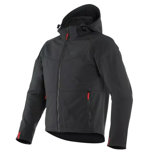 Giacca moto con cappuccio