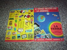 ALBUM LA TERRA ED.PANINI 1966 COMPLETO MOLTO BELLO + CEDOLA TIPO EDIS LAMPO  
