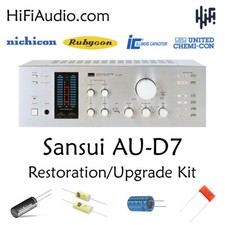 Sansui AU-D7 ricostruzione restauro recap upgrade kit riparazione filtro condensatore