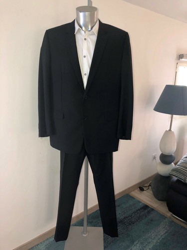 Luxueux costume fin noir - costume,