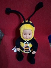 OTTIMO STATO Anne Geddes bambolotto 25 cm Baby Bees '90 - APE - OCCHI MARRONI