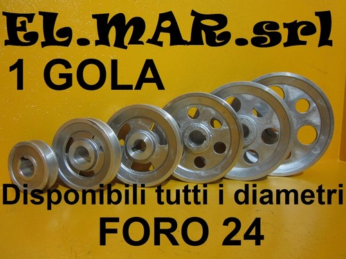 Puleggia foro 1 gola - puleggia,