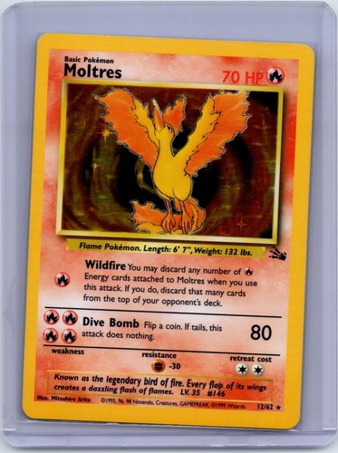Carta moltres rara - carta,