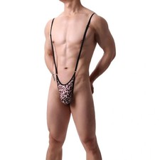 Mankini Uomo Leopardato