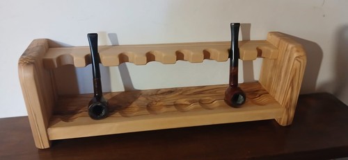 Porta pipe legno 8 posti - a,