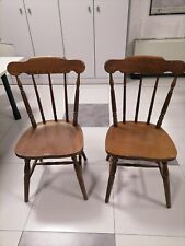 Coppia di sedie rustiche