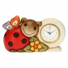 Orologio da tavolo Thun Country con coccinella e farfalla