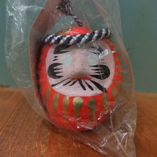 Tamashima Daruma Buona Fortuna Daruma Kibi Jinja Ichdo Sha 7 cm Raro
