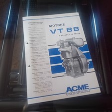 ACME VT88 MOTORE VALVOLE LATERALI  MOTOREN ENGINE MOTEUR BROCHURE 