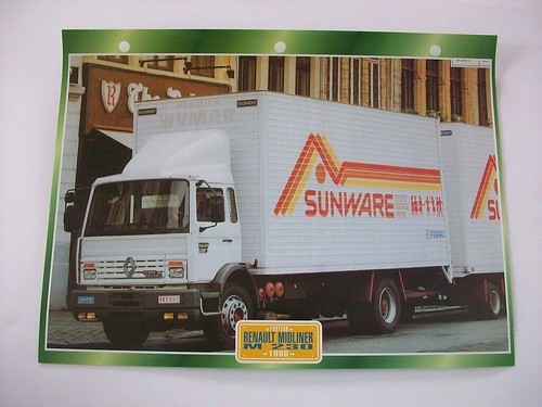 Carte fiche camion porteur - camion,