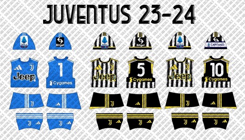 Subbuteo decals juventus 2023 - subbuteo,
