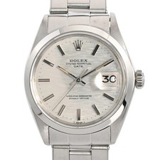 Orologio ROLEX Oyster Perpetual Date 1500 Silver Uomo Vintage Usato #1124911