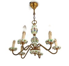 Lampadario italiano porcellana