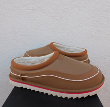 UGG TASMAN CALI WAVE PANTOFOLE IN PELLE DI CASTAGNO/LANA, UOMO US 11/ EUR 44 ~NUOVE
