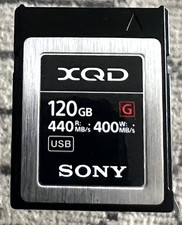 Sony Scheda di Memoria XQD Serie G 120gb 440mb/s Leggi 400mb/s (QDG120F)