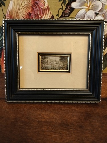 Vintage miniature watercolour - vintage,