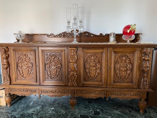 Credenza intarsiata stile - in,