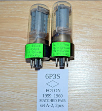 2 pezzi 6P3S = 6L6, 6L6GT, 6L6GC, 5881 tubo tetrodo FOTON COPPIA ABBINATA ANNI 60 NUOVO