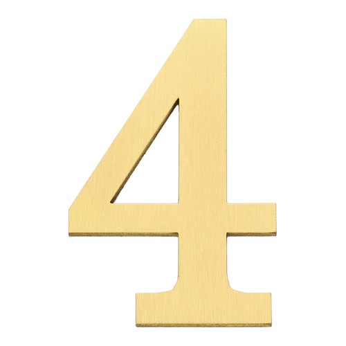 Brass outdoor civic numbers - brass,