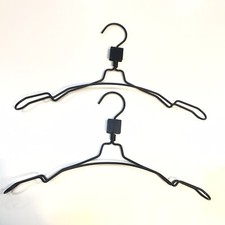 HDW Grucce Appendiabiti Nero in Metallo Design per Negozio e Casa 20pz.