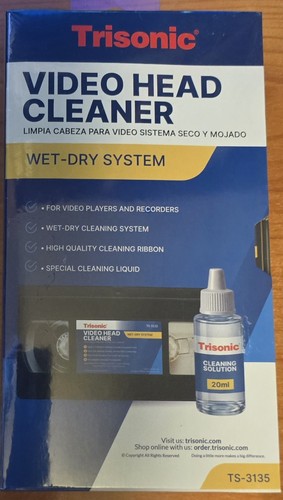 Video head cleaner for - head, vhs