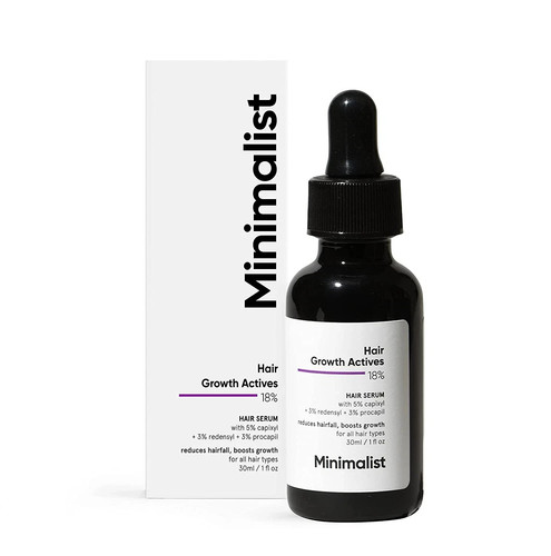 Minimalist hair growth actives - hair,