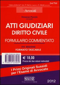 Atti giudiziari diritto - giudiziari, di