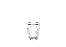 Set 6 bicchieri in vetro "Kreaty Gold"