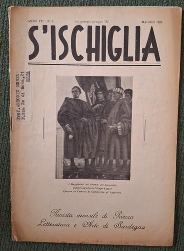 1955 ischiglia cagliari - s'ischiglia,