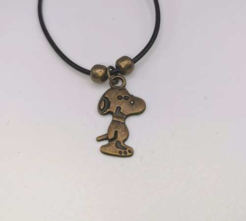 Collana corda nero ciondolo - collana,