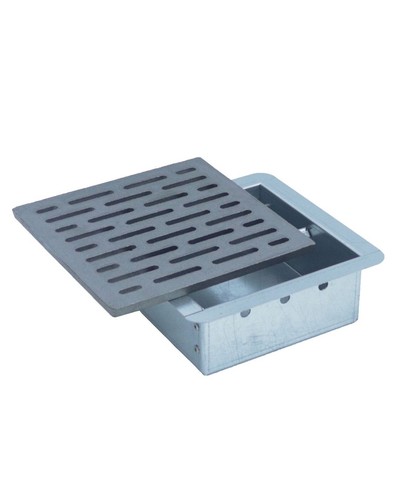 Griglia ghisa 20x20 cm - griglia, m
