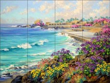 Piastrella costiera backsplash