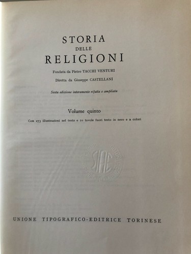 Libro storia delle - storia, religioni