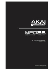 Akai MPD26 Owners Instruction