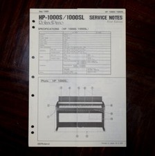 ROLAND HP-1000 S SL Original Service Manual Repair Schematic Diagrams Schema