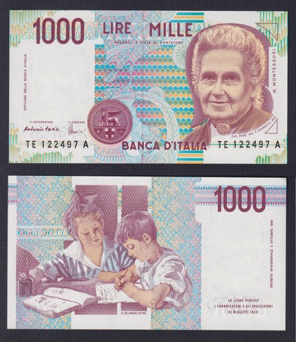 Banconota italia 1000 lire - banconota,