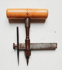 Tagliadischi Compasso Per Lavorazione Cuoio Pelle Calzolaio Sellaio Vintage 