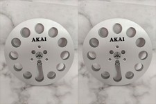 Bobina di presa in alluminio argento 7" per registratore a nastro 1/4" Akai GX-77 GX-1820D ECC.