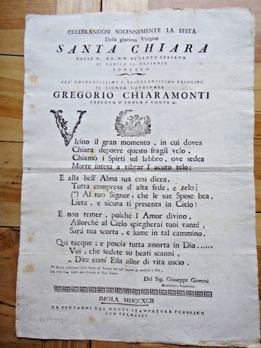 1792 festa santa chiara ad - santa,