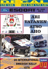 DECAL FORD ESCORT RS 1800 MK2