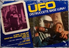 fotobusta 2 UFO DISTRUGGETE BASE LUNA SHADO Anderson og Italy 1974 lobby card