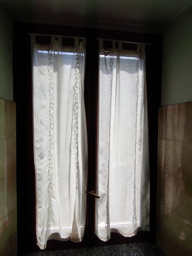 Coppia tendine bianche con