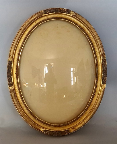Antica cornice ovale vetro - cornice,