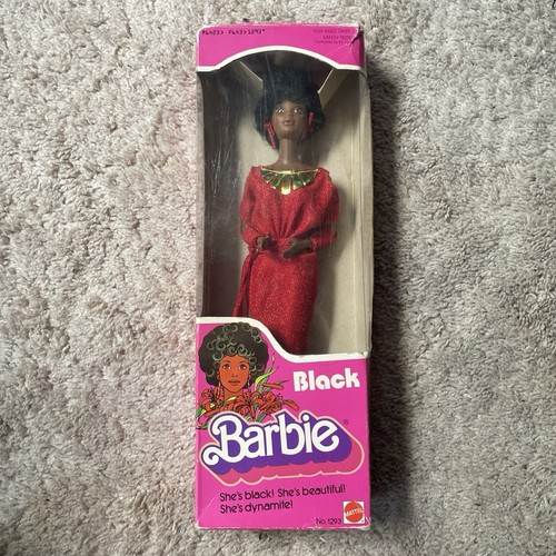 Bambola barbie nera originale - nera,