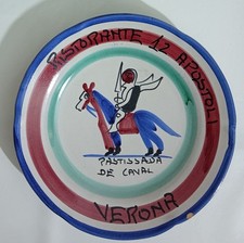 I148288 Piatto del buon ricordo - Ristorante 12 Apostoli - Verona 1987