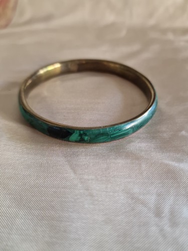 Bracciale rigido malachite - rigido,