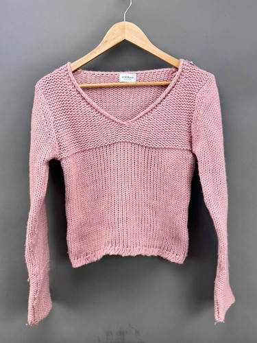 Maglione maglia pullover rosa