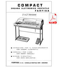 FARFISA COMPACT Manuale di servizio, Schemi elettrici, istruzioni, esempi musica