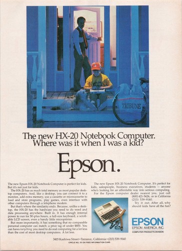 Epson notebook computer - hx-20,